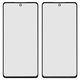 Housing Glass compatible with Samsung G780 Galaxy S20 FE, G781 Galaxy S20 FE 5G, (black)