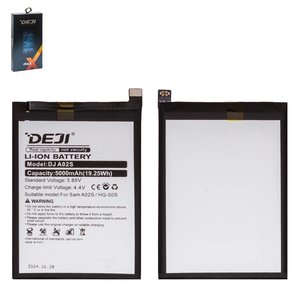 Аккумулятор Deji HQ 50S для Samsung A025F DS Galaxy A02s, A037F Galaxy A03s, M025 Galaxy M02s, Li ion, 3,85 B, 5000 мАч