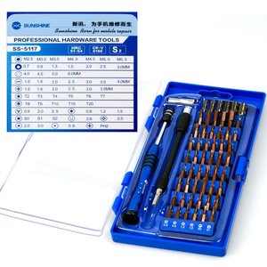 Toolkit for Repairing Mobile Devices Sunshine SS 5117, 58 in 1 