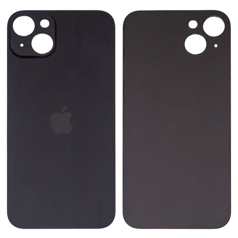 Housing Back Cover compatible with Apple iPhone 15 Plus, black, no need to remove the camera glass, HC, big hole