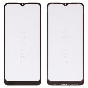 Стекло корпуса G+OCA PRO для Samsung A037G Galaxy A03s, с OCA пленкой, черное, 162x72 mm