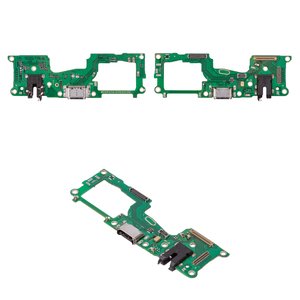 Flat Cable compatible with Oppo A74, headphone connector, charge connector, with microphone, Copy, charging board 