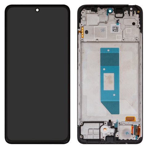 LCD compatible with Xiaomi Redmi Note 14 4G, black, with frame, Original PRC , 159.6mm, 24117RN76G, 24117RN76O, global version 
