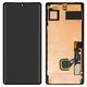 LCD compatible with Google Pixel 7 Pro, (black, with frame, original (change glass) )