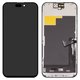 LCD compatible with iPhone 15 Pro, (black, with frame, AAA, (TFT), ZY, LTPS FHD)