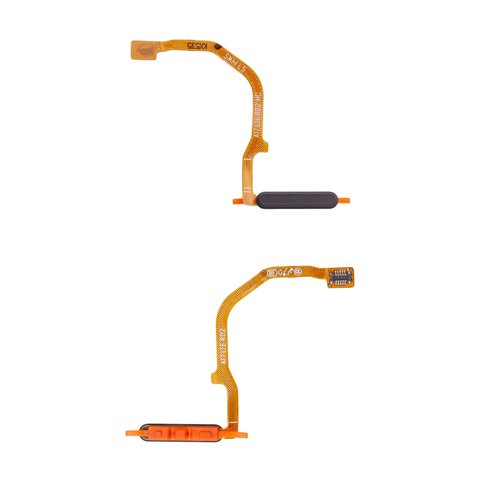 Flat Cable compatible with Samsung A175 Galaxy A17 4G, for fingerprint recognition Touch ID , black, black 