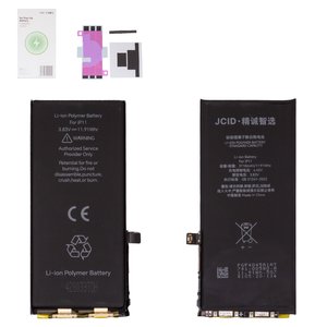 Аккумулятор JCID для Apple iPhone 11, Li Polymer, 3,83 B, 3110 мАч, со встроенным шлейфом, без ошибки, no Pop Up