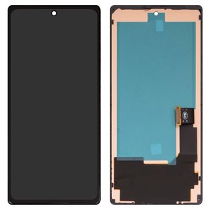 LCD compatible with Google Pixel 6, black, with frame, Copy, TFT  GB7N6, G9S9B16 
