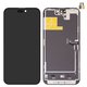 LCD compatible with iPhone 14 Pro Max, (black, with frame, HC, without IC, (AMOLED), DD-OLED soft, 120Hz)