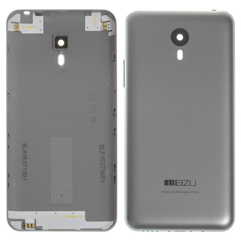 Panel trasero de carcasa puede usarse con Meizu M2 Note, gris, con botones laterales