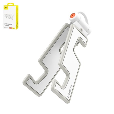 Soporte Baseus Portable Series Folding Moon, blanco, plegable, de sobremesa, plástico, #B10556600211 00