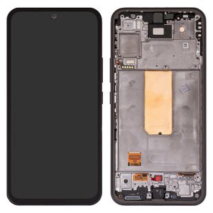 Pantalla LCD puede usarse con Samsung A546 Galaxy A54 5G, negro, con marco, Original PRC 