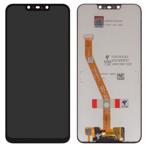 Pantalla LCD puede usarse con Huawei Nova 3i, P Smart Plus, negro, sin marco, FLYCDI