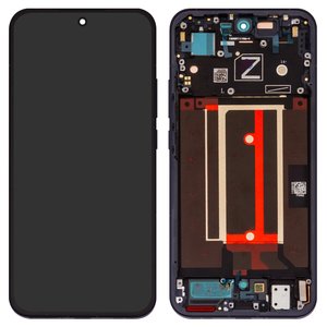 Pantalla LCD puede usarse con Oppo Reno13 5G, azul, con marco, Original PRC , CPH2689, PKM110, luminous blue