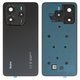 Panel trasero de carcasa puede usarse con Xiaomi Redmi Note 14 4G, negra, con vidrio de cámara, global version, midnight black