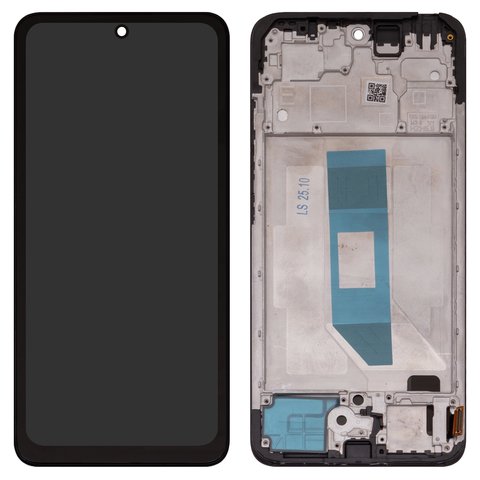 Pantalla LCD puede usarse con Xiaomi Redmi Note 14 4G, negro, con marco, Copy, TFT , 161.5mm, 24117RN76E, EU version