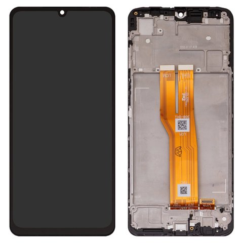Pantalla LCD puede usarse con Samsung A075 Galaxy A07 4G, negro, con marco, High Copy