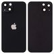 Panel trasero de carcasa puede usarse con iPhone 13, negra, con vidrio de cámara, small hole