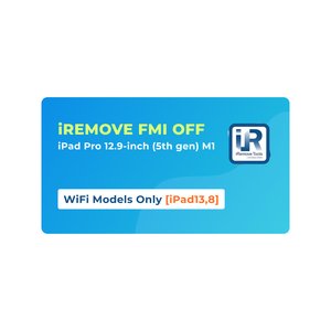 iRemove FMI OFF iPad Pro 12.9 inch 5th Gen  M1 solamente modelos WiFi [iPad13,8]