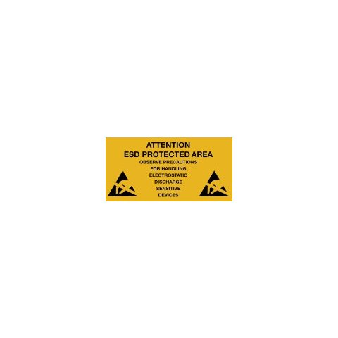Наклейка попередження про антистатичну безпеку Warmbier 2850.300500.E 10 шт. 