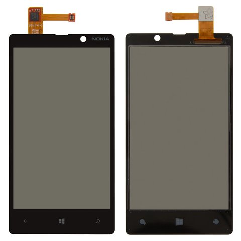 Сенсорный экран для Nokia 820 Lumia, черный