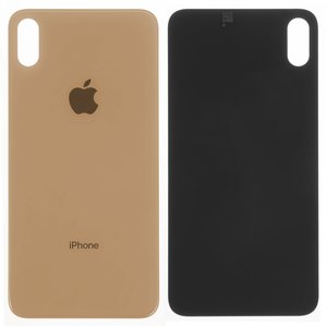 Задня панель корпуса для iPhone XS Max, золотиста, потрібно зняти скло камери, small hole