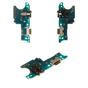 Шлейф для Samsung A037 Galaxy A03s, A037F Galaxy A03s, конектора навушників, конектора зарядки, з мікрофоном, Original PRC , плата зарядки