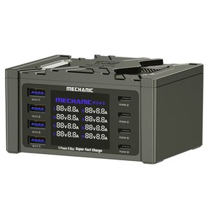 Мережевий зарядний пристрій Mechanic V Power 8 Max, 115 Вт, Quick Charge, Power Delivery PD , 8 портів