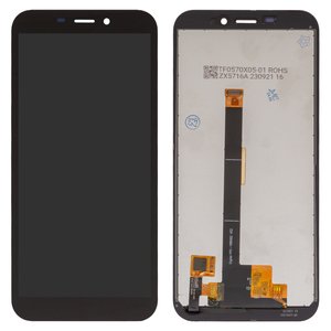 Дисплей для Ulefone Armor X8, Armor X8i, черный, без рамки, Оригинал переклеено стекло 