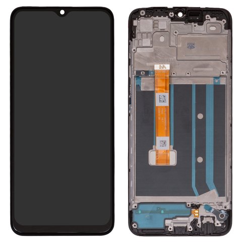 Дисплей для Oppo A15, A15s, черный, с рамкой, Original PRC , CPH2185, CPH2179, FPC HTF065H093