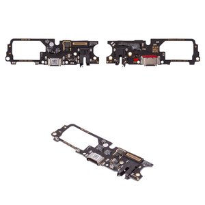Шлейф для Oppo A52, A72, A92, коннектора наушников, коннектора зарядки, с микрофоном, High Copy, плата зарядки