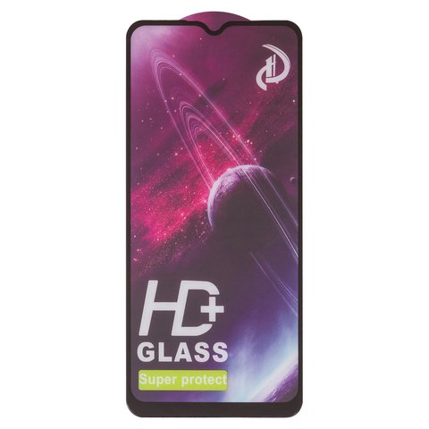 Защитное стекло All Spares для Huawei Honor X6a, совместимо с чехлом, Full Glue, черный