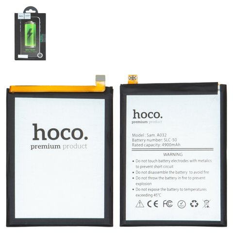 Акумулятор Hoco SLC 50 для Samsung A032 Galaxy A03 Core, Li Polymer, 3,85 B, 5000 мАч