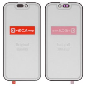 Скло корпуса G+OCA PRO для iPhone 16 Pro, з ОСА плівкою, чорне