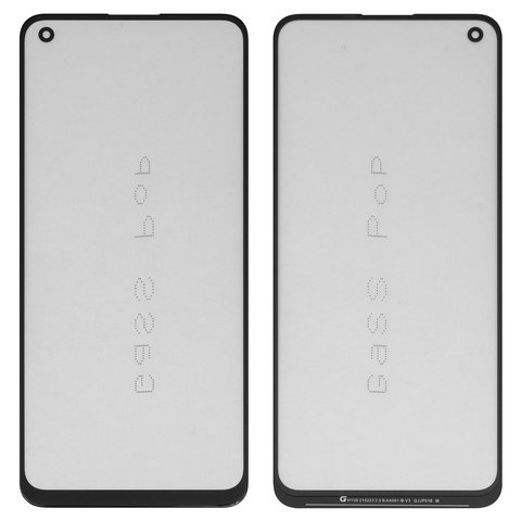 Скло корпуса G+OCA PRO для Realme 7 Pro, з ОСА плівкою, чорне