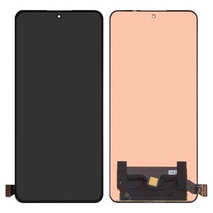 Дисплей для Xiaomi 12T, 12T Pro, чорний, без рамки, Оригінал переклеєне скло , 22071212AG, 22081212UG, 22081212G