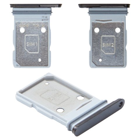 Держатель SIM карты для Samsung S937 Galaxy S25 Edge, черный, titanium jetblack