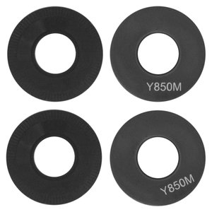 Скло камери для Motorola Edge 50 Fusion, чорне, без рамки, комплект 2 шт.