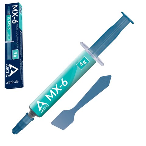 Термопаста Arctic MX 6, в шприці, 4 г, Original, 7.5 Вт м*К