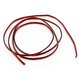 Провод двойной в силиконовой изоляции 20AWG, 0,52 мм², 1 м, черный, красный