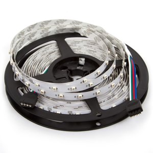 Светодиодная лента SMD3528 (RGB, 60 светодиодов, 12 В DC, 1 м, IP20) Светодиодная лента SMD3528 (RGB, 60 светодиодов, 12 В DC, 1 м, IP20)