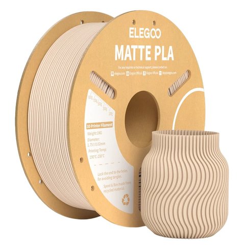 Филамент ELEGOO PLA MATTE, бежевый beige , 1 кг