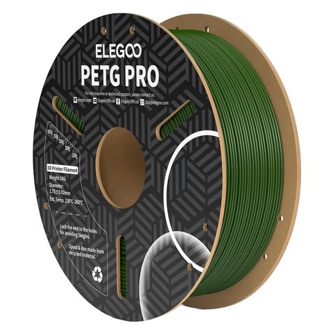 Филамент для 3D принтера ELEGOO PETG PRO Olive Green, 1 кг